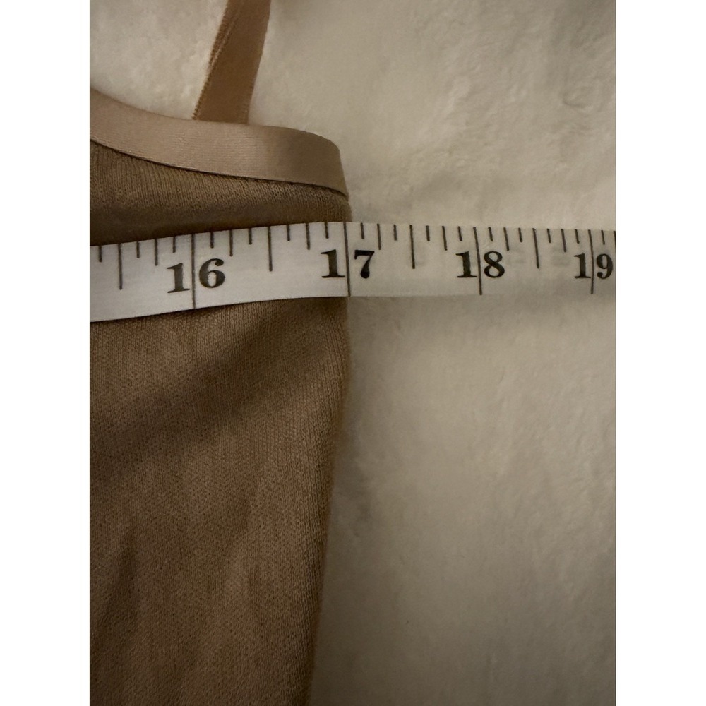 Vtg Heidi Weisel Silk Mini Slip Dress Champagne USA 90s Y2K Minimalist Luxury - Picture 13 of 16